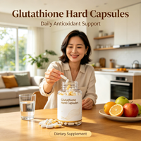Complexe de glutathion végétalien/gélifié en capsules dures avec vitamine C (5g) pour un soutien nutritionnel antioxydant quotidien