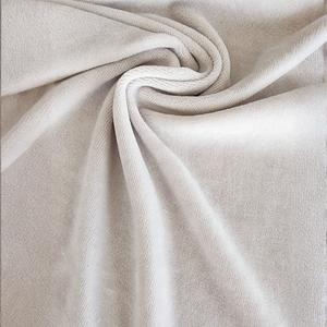 Premium 240gsm Cotton Knitted Velour Fabric 80% Cotton 20% Polyester Wholesale 180cm Fabric Roll - Product Image 1