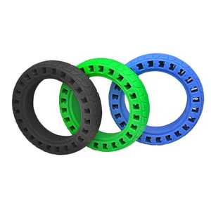 荧光绿色橡胶实心轮胎10x2.125英寸适用于Cityneye M365专业电动滑板车Mijia Mi 1s专业2滑板车轮胎