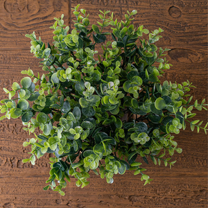 زهرة محاكاة الرياح من الأوكالبتوس أحادي الشركة المصنعة للزفاف عبر الحدود بالجملة أوراق قرن الوعل الغزلان - Product Image 1