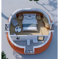 Nouvelle maison en mousse en forme de dôme résistante aux intempéries, en matériaux préfabriqués en graphène EPS, 2023