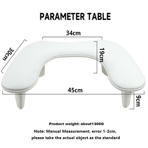 ที่วางแขนบนเล็บกากเพชรรูปตัวยูที่วางแขนที่เล็บหมอนมือศิลปะสำหรับมืออาชีพระบายอากาศได้ดีสำหรับร้านเสริมสวยส่วนตัวบ้านแบบทำมือ - Product Image 6