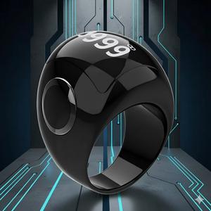Bague connectée islamique Equantu Tasbeeh QB709 avec écran OLED, fonction Azan et étui de chargement – Bague de Zikr - Product Image 1