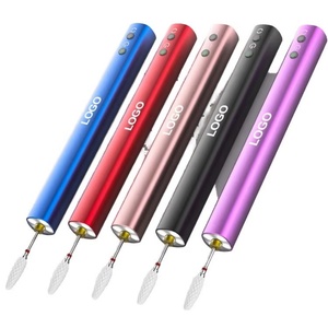 Kit d'outils de polissage électrique portable pour ongles, avec embouts de ponçage rechargeables et colorés, stylo de polissage pour ongles - Product Image 1