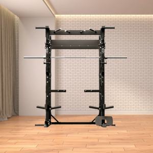 เครื่องสมิธมัลติฟังก์ชั่นคุณภาพสูงแบบแผ่นน้ำหนักคู่ ออลอินวัน พร้อมแท่นยกน้ำหนัก สำหรับฝึกความแข็งแรงแบบไพรมอลเทรนเนอร์ - Product Image 3