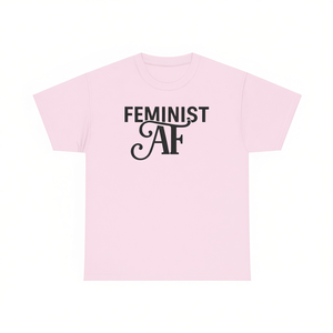 T-shirt Femminista AF Rosa Unisex Taglia M Maglietta divertente con scritta - Product Image 2