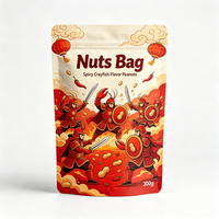 Op maat gemaakte Doypack Mylar PET suiker plastic stand-up pouch zak met ritssluiting, geurloos, voor snoep & zoetigheden verpakking voor suiker