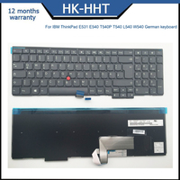 Keyboard Laptop HK-HHT untuk ThinkPad E531 E540 L540 L560 L570 W540 W541 T540 T550 T560 Keyboard Jerman