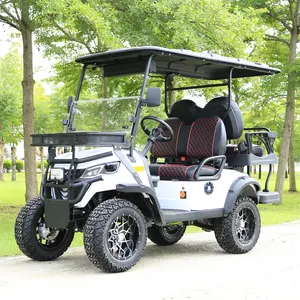 Harga grosir 4 kursi kereta Golf elektrik 4 roda penggerak Harga Murah kereta Golf elektrik klub mobil