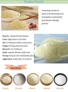 เจลาตินเนื้อวัว ฮาลาล วัตถุเจือปนอาหาร ผลิตภัณฑ์ใหม่ปี 2026 เจลาตินเกรดอาหาร บีก 240 บลูม ผง ราคา - Product Image 6