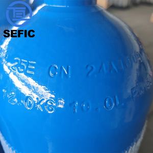 Tanque de oxígeno portátil, cilindro médico de alta presión Tped de, 150bar, 10l, con válvula de Qf-2z - Product Image 3