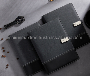 Set de Regalo Promocional Corporativo Innovador 2024, Cuaderno, Banco de Energía con Carga Inalámbrica, Lámpara con Cubierta de Cuero USB, Regalo de Navidad - Product Image 4