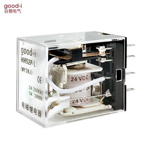 Relais électromagnétique intermédiaire à huit broches en argent de fabrication, modèle HH52P MY2NJ, 24V/220V, pour une utilisation de protection - Product Image 3