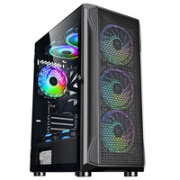 Boîtier d'ordinateur SNOWMAN en vente flash, accrocheur, boîtier d'ordinateur de jeu Full Tower, verre trempé, boîtier PC blanc avec système de refroidissement puissant