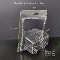 Les protecteurs de boîtier de protection de blister en plastique transparent conviennent aux voitures à cartes longues et courtes