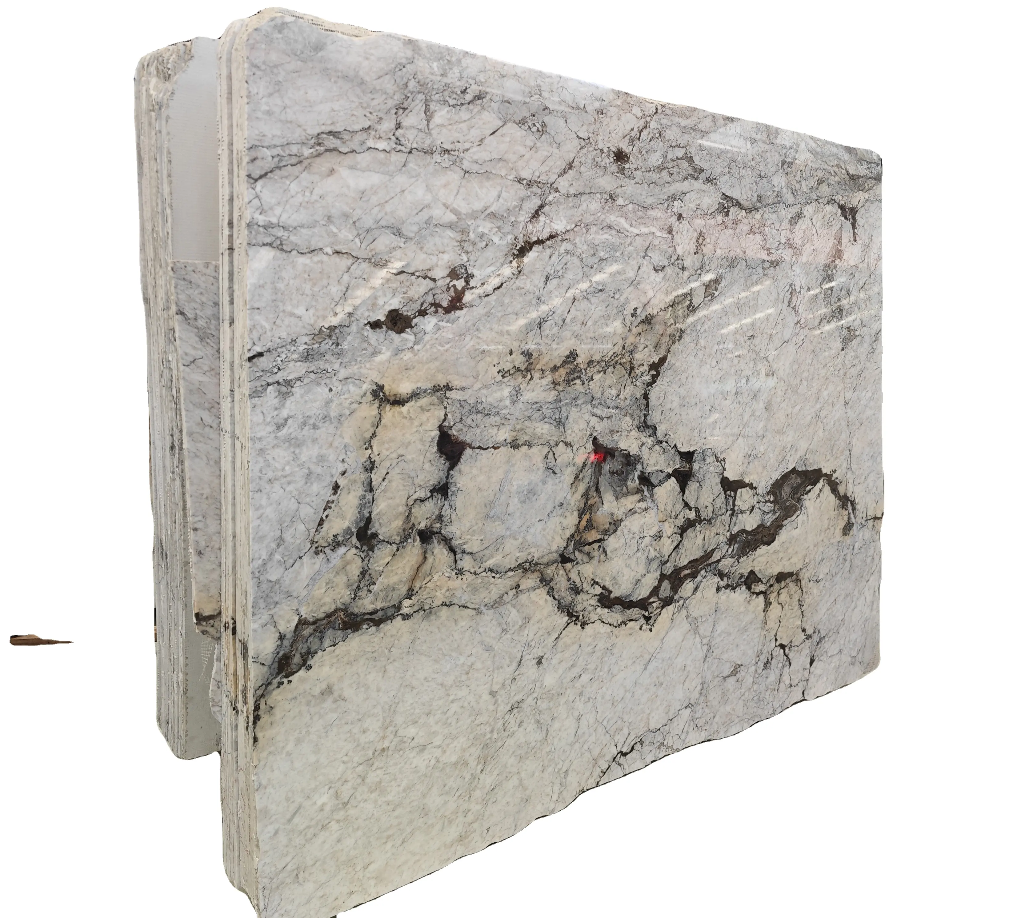Di lusso brasiliano Blanco granito vendita a caldo grossista pietra naturale per pareti di accento e controsoffitti durevoli