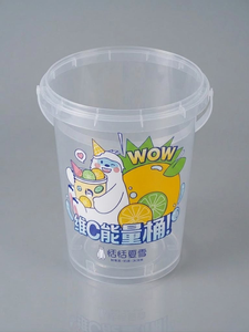 Seau d'emballage alimentaire jetable <span class=keywords><strong>en</strong></span> plastique de qualité alimentaire, gobelets jetables, seaux à thé aux fruits avec couvercles – Approvisionnement direct usine - Product Image 2