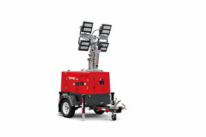 เสาไฟส่องสว่าง TPE-R5KH รุ่น Z482 Mecc Alte PM5G-42 5KW เสาไฮดรอลิกชุบสังกะสีสูง 9 เมตร ไฟ LED 4 ดวง 350W แบบเคลื่อนที่ได้ TPE-R5KH TPE-R5KH 1 ไฮบริด โป - Product Image 2