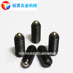 Cnc Drilling Hollow Bolts M5x12 Hex <b>Socket</b> Head Ball Plunger Positioning Bolt Class 10.9 12.9 Plain Carbon Steel - Product Image 2