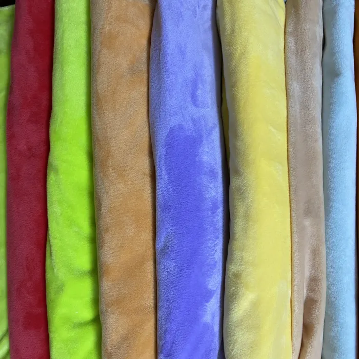 Hazır stok lot süper yumuşak velboa % 100 polyester mikro kadife kumaş % 100% polyester peluş kumaş peluş yumuşak oyuncak kumaş