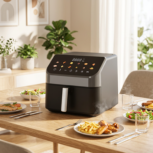 Friteuse à air moderne 3,1-4 L avec écran tactile LCD, cuisson rapide, four électrique multifonction, revêtement céramique antiadhésif - Product Image 3