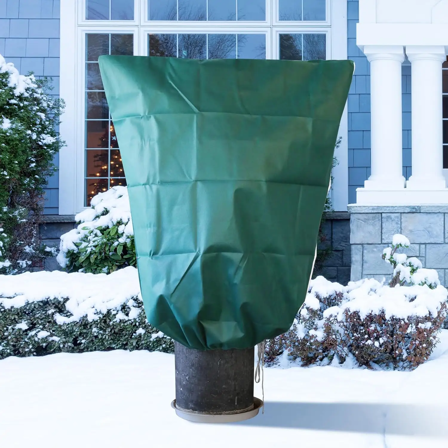 Cubiertas para plantas Protección contra congelamiento Invierno: 3,5 oz 3x4 Ft Cubiertas para árboles verdes Bolsas para mantas congeladas Protector de plantas al aire libre para jardín