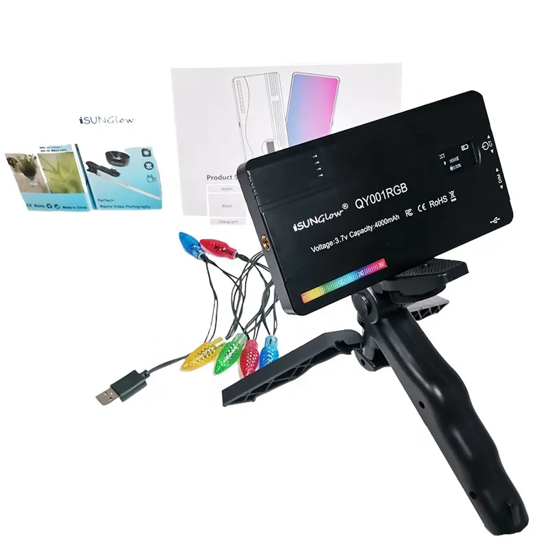 Maquiagem portátil Tatuagem Luz Live Streaming LED Video Shooting Equipment USB Recarregável RGB Produtos LED Fotografia Iluminação