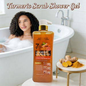 Gel Douche Exfoliant au Curcuma 7 Jours <span class=keywords><strong>de</strong></span> Blanchiment, Éclaircissant les Jointures, Contrôle du Sébum, Hydratant, Éclaircissant, Antibactérien - Product Image 2