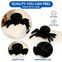 Vente en gros de jouets en peluche d'insectes araignées réalistes en velours doux, personnalisés OEM, cadeau pour les enfants, amateurs d'insectes, Halloween