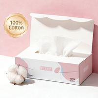 Serviettes jetables professionnelles pour salon, en boîte, 20x20cm, 100% coton, tissu non tissé spunlace, très absorbantes, pour démaquillage