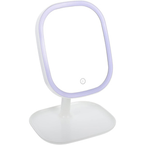 <b>LED</b> Light Magnifying Desktop <b>Makeup</b> <b>Mirror</b> with 360 Swivel Personalized Design Double Sided 10X Zoom - Product Image 1