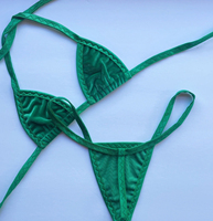 Fabrication Oem Vente en gros Personnalisation de haute qualité Designer de luxe pour femmes String de taille haute Micro Cover up Bikini