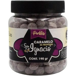 Propóleo Caramelo Perlas San Ignacio 190g | Expectorante Natural con Eucalipto | Sin Gluten | Suplemento Garganta & Tos - Product Image 1