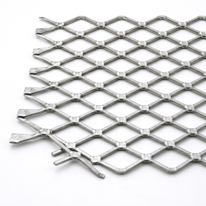 Galvanized Perforated Metal <b>Mesh</b> Diamond Hole Sheet/Roll for Security Perimeter Fencing Industrial Safety Barrier-IRAJ ENGINEERS - Product Image 1