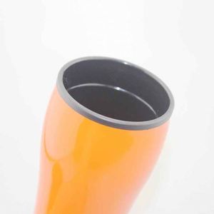 Orange Stainless Steel Tumbler With Lid Vacuum Insulated Travel <b>Mug</b> Minimalist Design 12-24 Hours <b>Thermal</b> Retention - Product Image 5