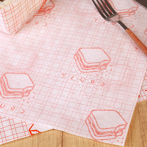 Papel Antigrasa Desechable Biodegradable Ecológico Personalizado de Grado Alimenticio para Sándwiches y <span class=keywords><strong>Hamburguesas</strong></span> - Product Image 5