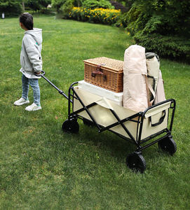In De Fabriek Geleverde Multifunctionele Opvouwbare Strandtrolley-Kar Aanpasbare Oem-Campingkar Met Platformstructuur - Product Image 4
