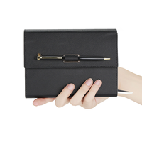 Carnet personnalisé en cuir PU A5/A4 avec couverture rigide, fournitures de bureau, agendas avec stylo, coffret cadeau
