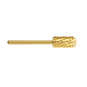6.60mm Gold Coated Large Barrel Chamfer 4XC <b>Carbide</b> Nail <b>Drill</b> <b>Bit</b> for Hard Gel Removal Manicure - Product Image 3