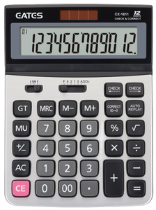 เครื่องคิดเลข 12 หลัก จอ LCD ขนาดใหญ่ ใช้พลังงานสองระบบ หน่วยความจำคู่ ตรวจสอบและแก้ไขได้ เหมาะสำหรับใช้ในโรงเรียนและสำนักงาน - Product Image 3