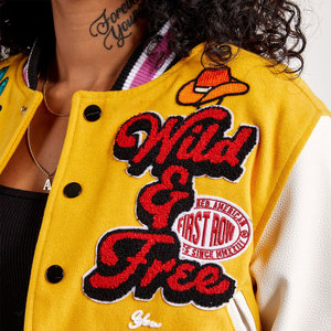 Best Winter Collection <b>Women</b> Varsity <b>Jacket</b> Breathable Canvas Comfortable Casual Wear Quick Dry <b>Lightweight</b> - Product Image 4