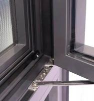 Fenêtre pliante panoramique sans cadre en aluminium, cadre fin, fenêtre en verre pliante pour balcon