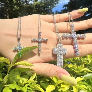 Dylam Waterproof Non Tarnish 18k Gold Black 925 Sterling Silver <b>Cross</b> Necklaces Diamond Pendant <b>Chain</b> Orthodox <b>Cross</b> Necklace - Product Image 5