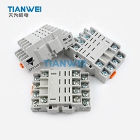 Carlo Gavazzi ZPY14A Socle de relais 14 broches à bornes à vis 10A 400VAC pour relais électromécanique RPY 4PDT Montage sur rail DIN