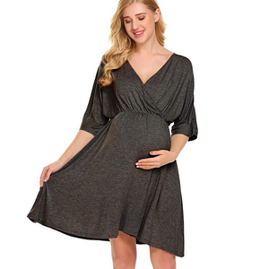 Vestiti di maternità di modo all'ingrosso <span class=keywords><strong>per</strong></span> il vestito di maternità modale delle <span class=keywords><strong>donne</strong></span> della camicia <span class=keywords><strong>da</strong></span> <span class=keywords><strong>notte</strong></span> incinta - Product Image 3