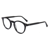 Lunettes rondes italiennes colorées en acétate spécialisé de haute qualité montures de lunettes optiques en stock lunettes de lumière bleue pour ordinateur