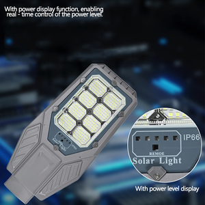 Lampadaire Solaire LED Puissant 100W 200W 300W 400W avec Télécommande, Éclairage Public Solaire à LED - Product Image 4