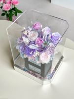 Monet Tuin Geconserveerde Rozen Eeuwige Eeuwige Rozenbloemen In Acryl Box Voor Valentijnsdag Moederdag Verjaardag