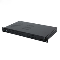 Amplificateur de puissance réseau industriel 1U pour montage en rack 19 pouces, châssis d'enceinte de serveur en acier galvanisé et aluminium
