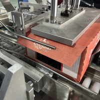 Machine automatique de formage et de scellage de cartons à colle thermofusible pour l'emballage de boîtes, machine de cartonnage pour l'emballage enveloppant